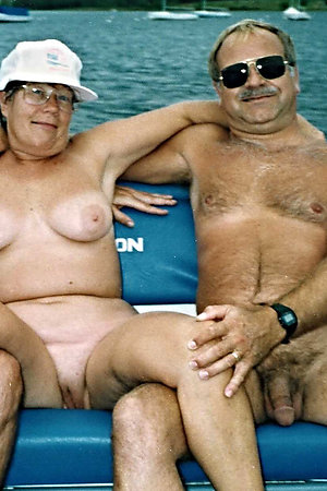 Posing nudist grannies round granddads